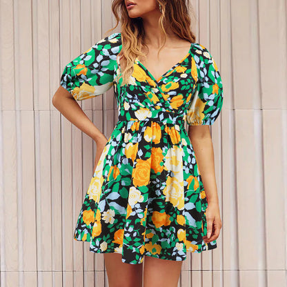 Vestido de Verão Decote em V