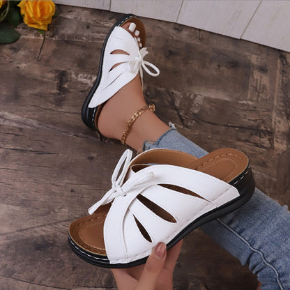 Chinelo Casual Estilo Romano com Laço