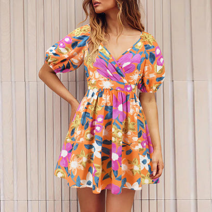 Vestido de Verão Decote em V