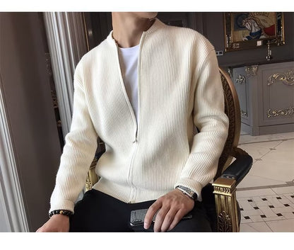 Casaco Estilo Cardigan de Fecho