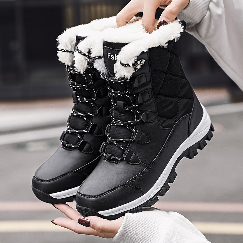 Botas de Inverno Casuais de Cano Alto