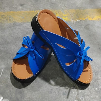 Chinelo Casual Estilo Romano com Laço