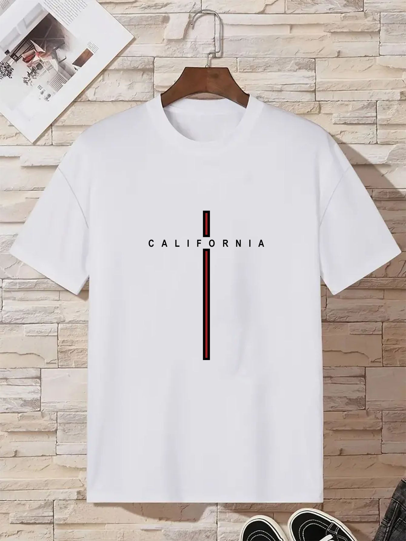 T-shirt California Estampagem